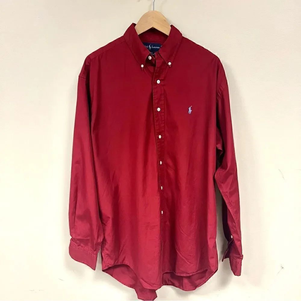 Ralph Lauren vintage Blake fit red button down L / XL